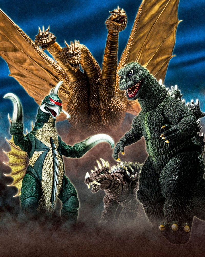 Godzilla S.H. Monster Arts Action Figure King Ghidora Box Qty 1972 25 cm - Bandai Tamashii Nations Action figures