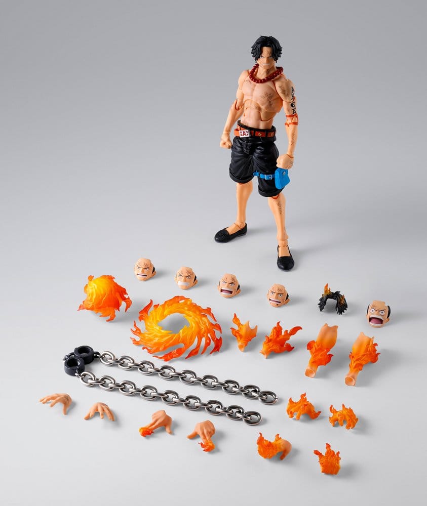 One Piece S.H. Figuarts Action Figure Portgas D. Ace -Marineford- 16 cm - Bandai Tamashii Nations Action Figures