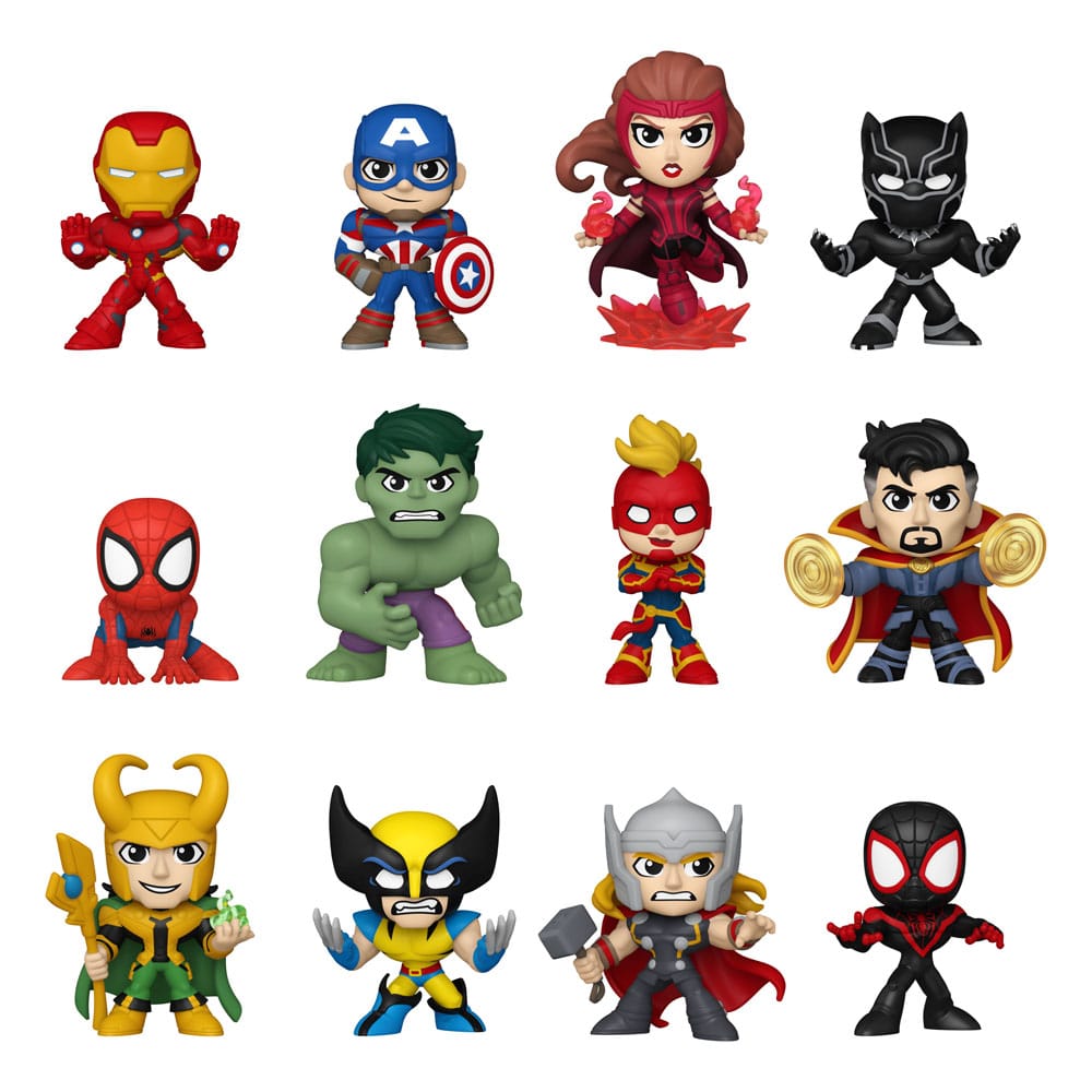 Marvel Mini Figures New Classics 5 cm Display Box Qty 12 - Funko Blind Boxes
