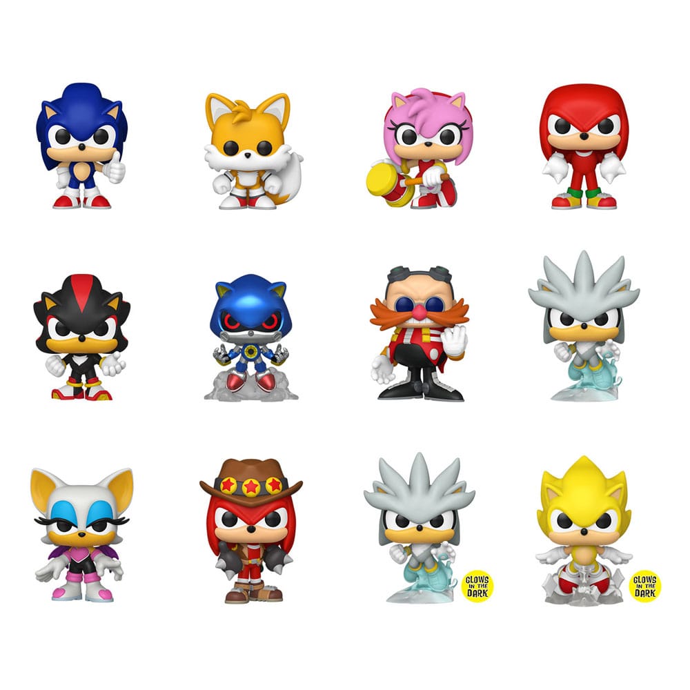 Sonic - The Hedgehog Mini Figures PDQ 5 cm Display Box Qty 12 - Funko Blind Boxes, Mini Figures & Capsule Toys