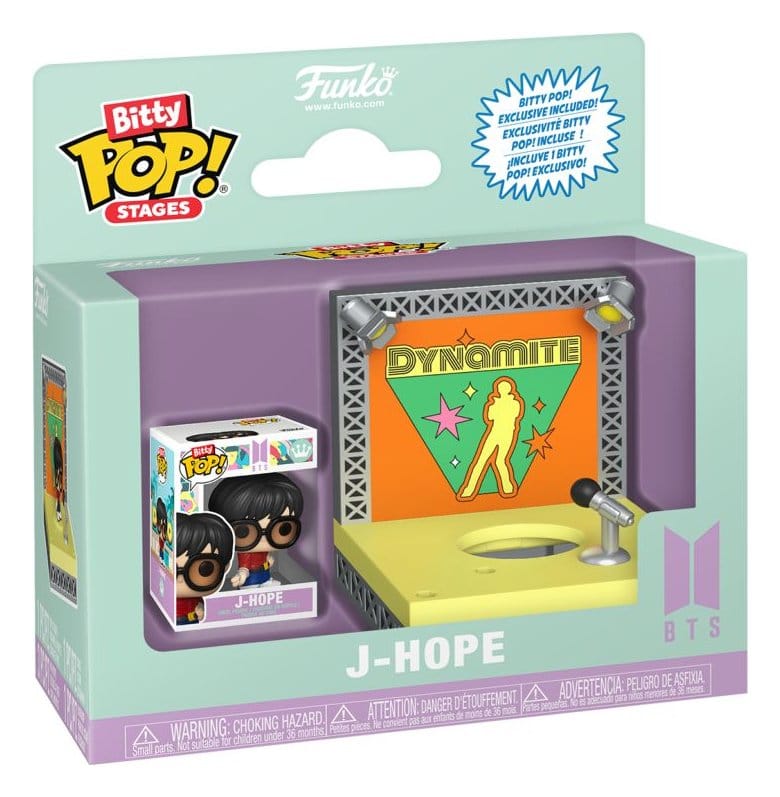 BTS Bitty POP! Stages Vinyl Figure J-Hope (Dynamite) 2,5 cm - Funko Mini Figures, Pop! Figures