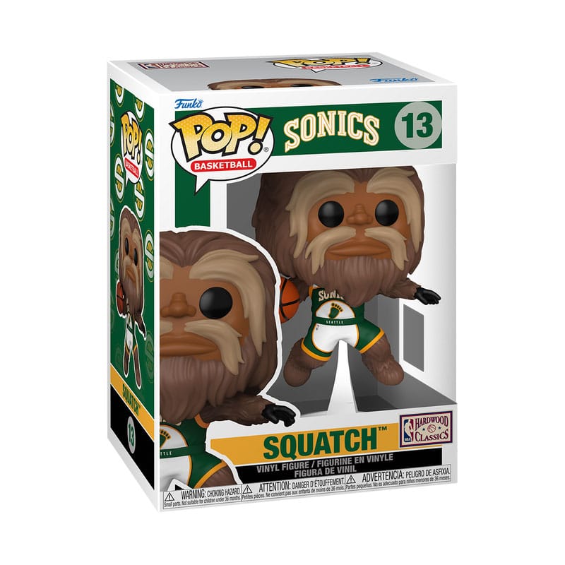 Sonics: Pop! Basketball #13: Squatch (Dunking): Vinyl Figure