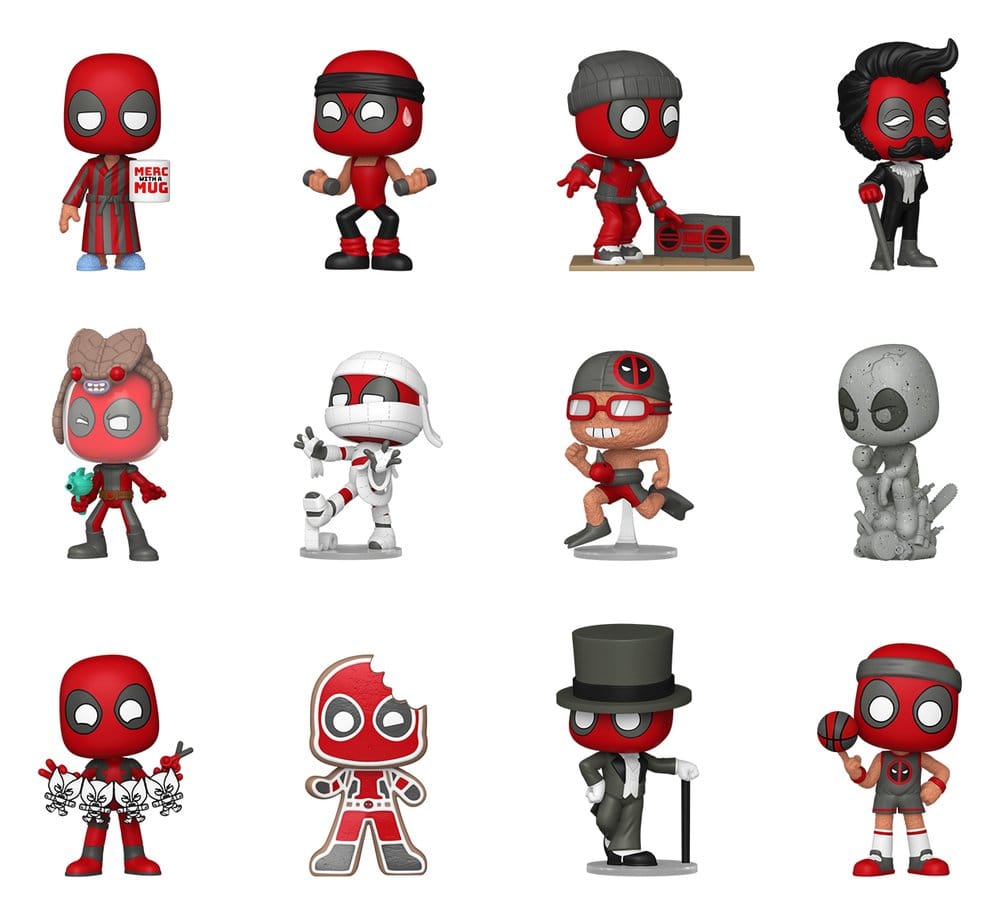 Marvel Comics Mystery Mini Figures 5 cm Deadpool Series 5 Display 12 - Funko Blind Boxes