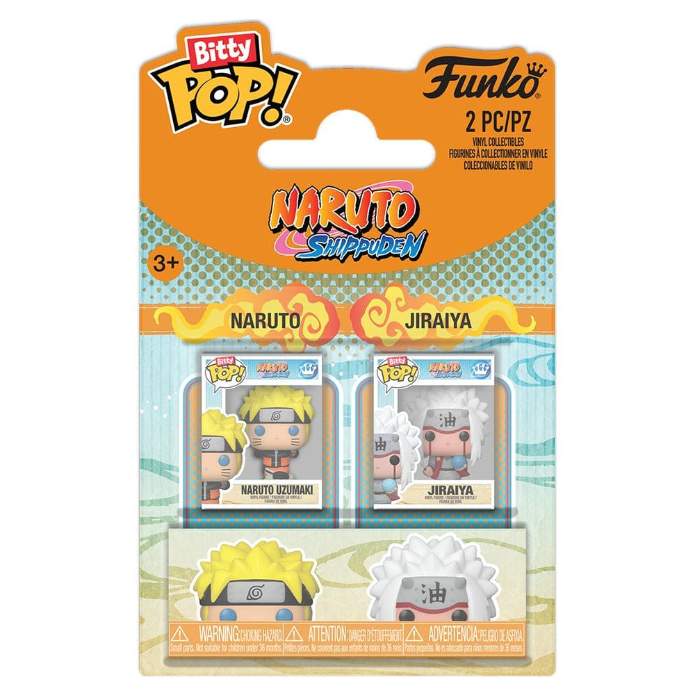 Naruto Bitty POP! Vinyl Figures 2-Pack Naruto & Jiraiya 2 cm - Funko Pop! Figures