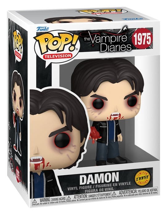 Vampire Diaries POP! Animation Vinyl Figures Damon w/Chase Assortment (6)