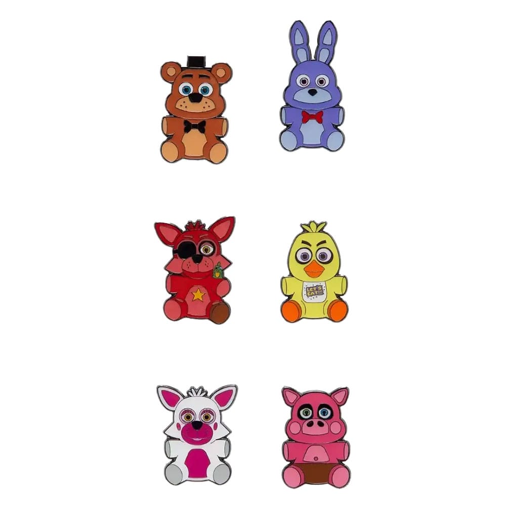 Five Nights at Freddy's Loungefly Enamel Pins Blind Character Display Box Qty 12