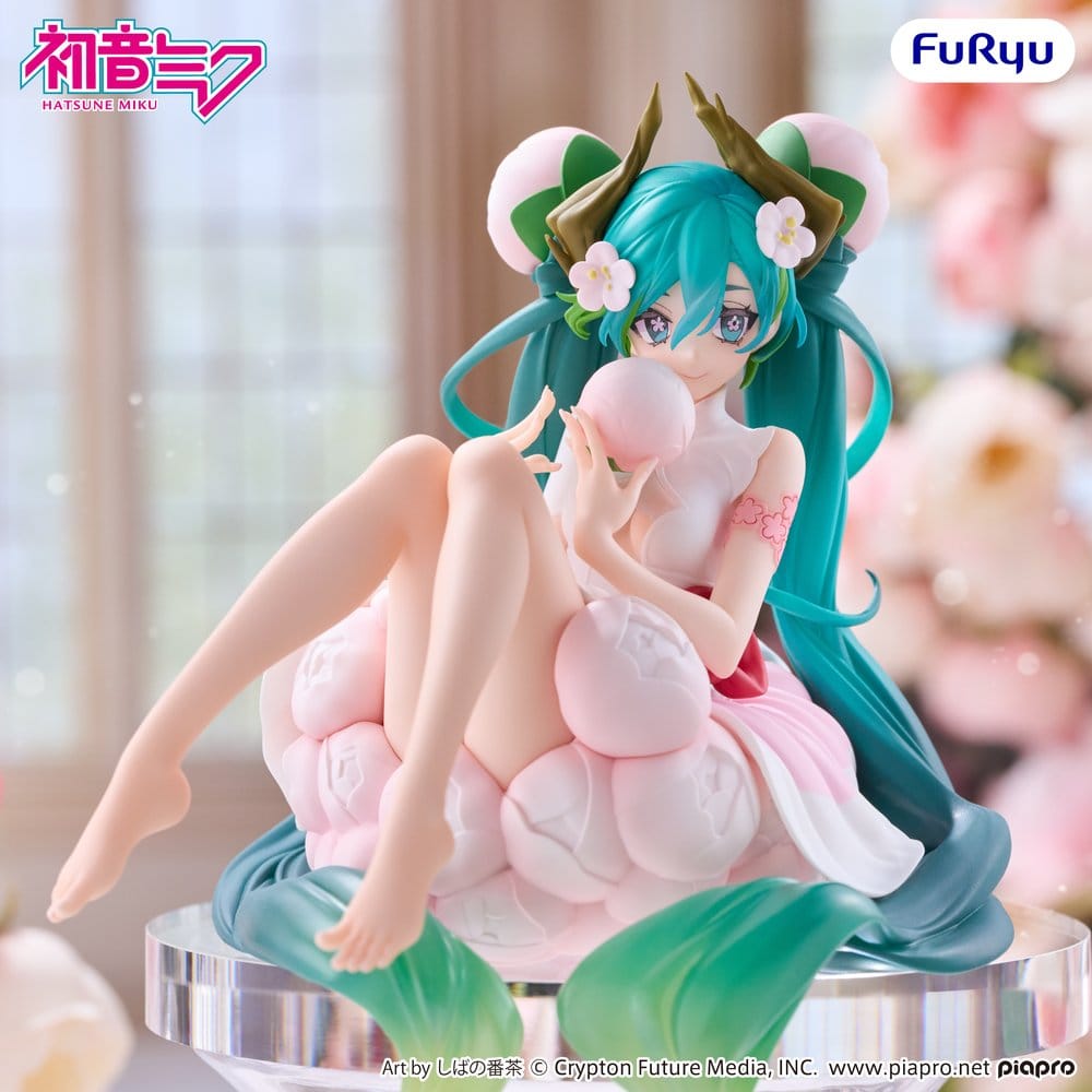 Hatsune Miku Noodle Stopper PVC Figure Flower Fairy White Plum Blossom - Furyu Statues