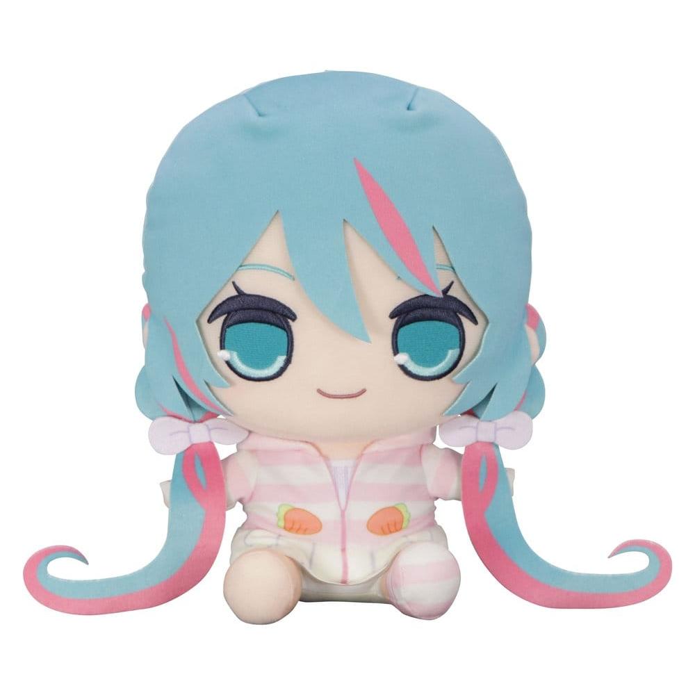 Hatsune Miku Kyurumaru Big Plush Figure Rabbit Ear Hood Pajama 28 cm - Furyu Plush