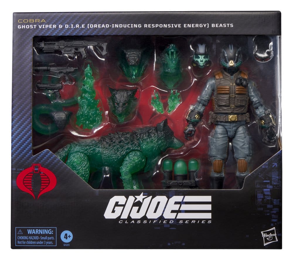 G.I. Joe Classified Series Action Figure #170 Ghost Viper & D.I.R.E. Beasts
