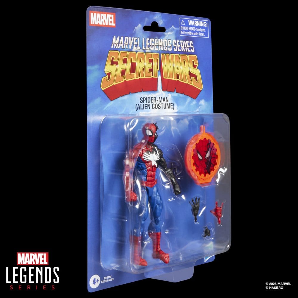 Secret Wars Marvel Legends Action Figure Spider-Man (Alien Costume) 15 cm - Hasbro Action Figures