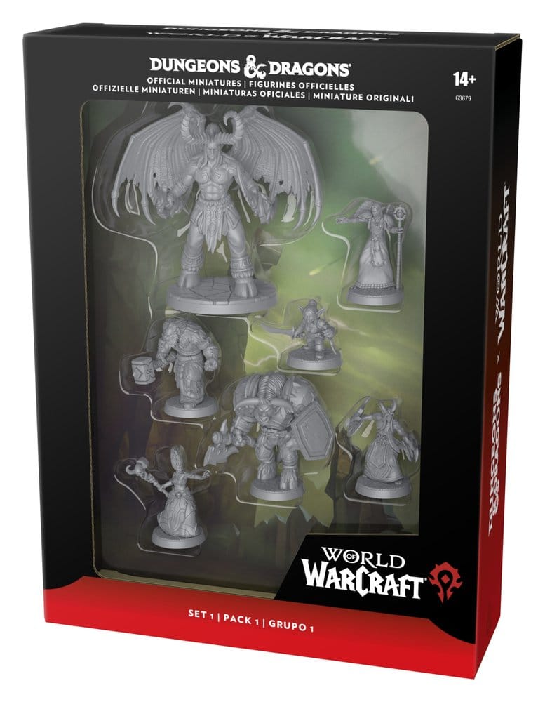 Dungeons & Dragons x World of Warcraft Miniatures Set 1 - Hasbro Miniature Gaming & Tabletop