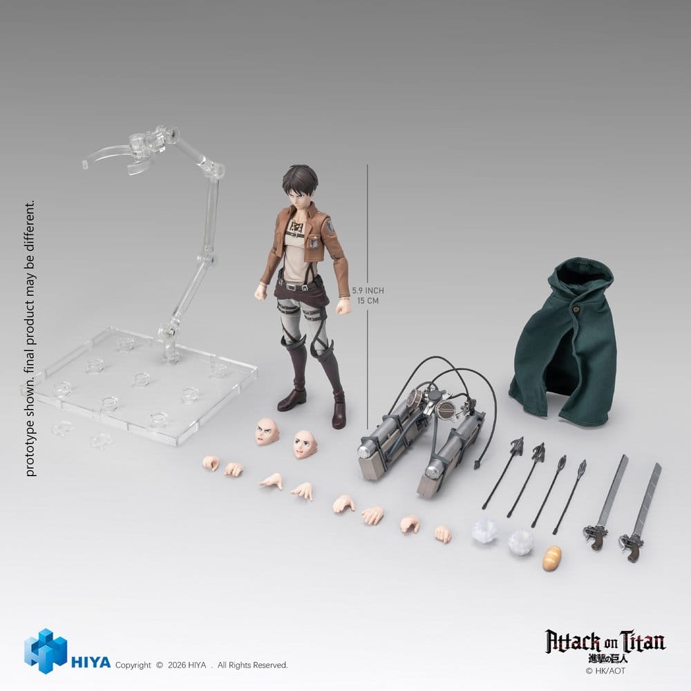 Attack on Titan Exquisite Basic Series Action Figure 1/12 Eren Yeager