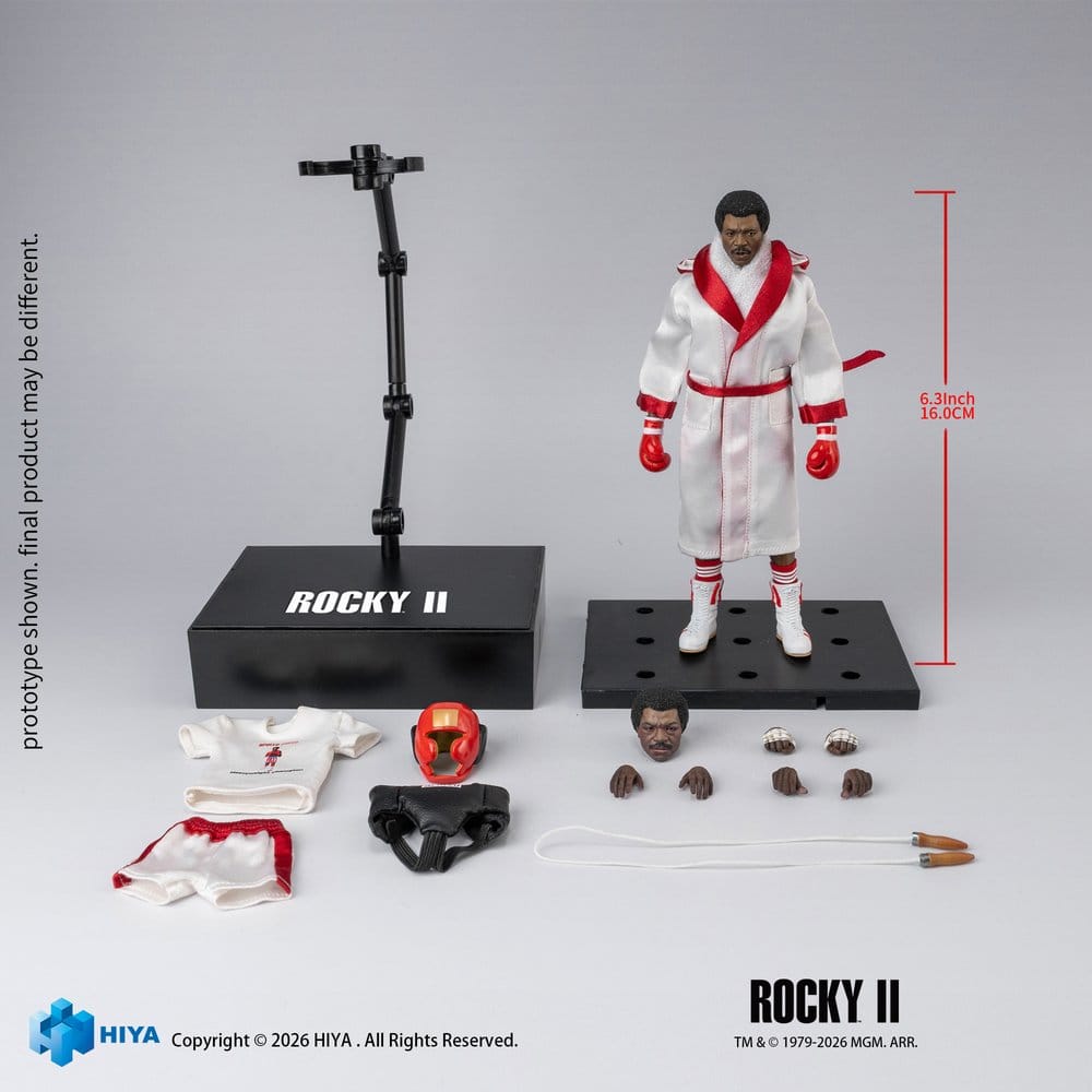 Rocky II Exquisite Super Action Figure 1/12 Apollo 16 cm - Hiya Toys Action Figures