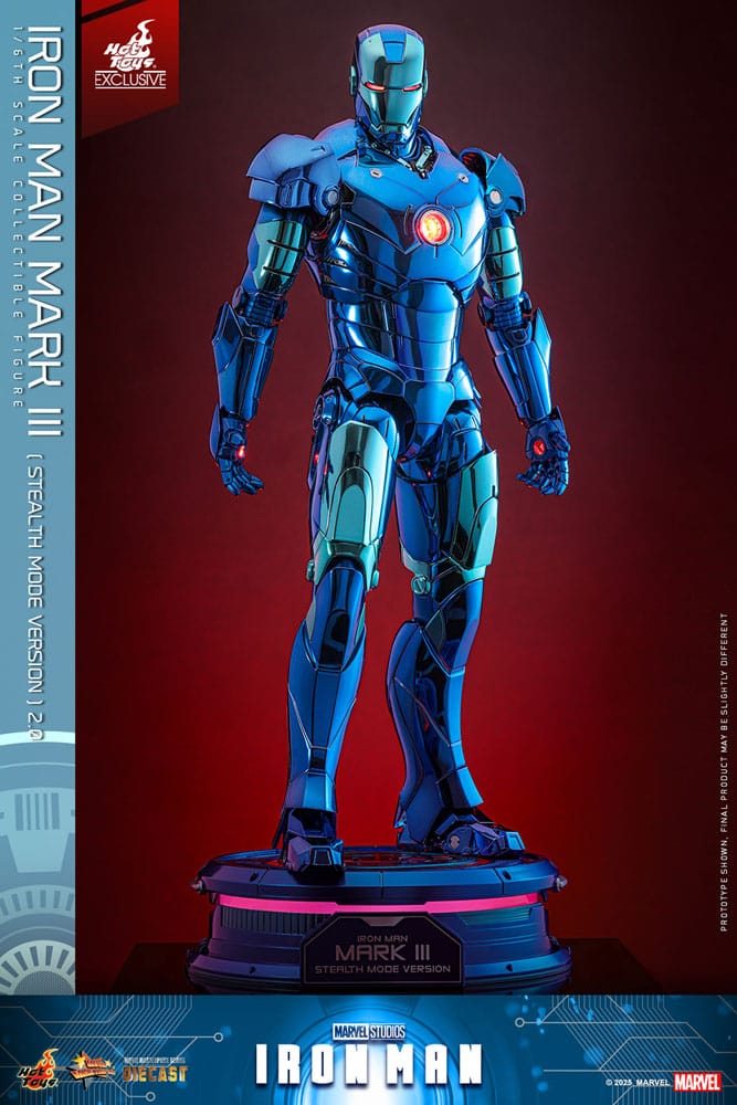Iron Man: Iron Man Mark III (Stealth Mode Ver.) 2.0: Hot Toys Exclusive: 1/6 Scale Action Figure