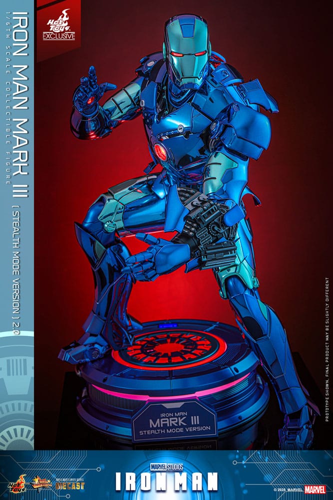 Iron Man: Iron Man Mark III (Stealth Mode Ver.) 2.0: Hot Toys Exclusive: 1/6 Scale Action Figure