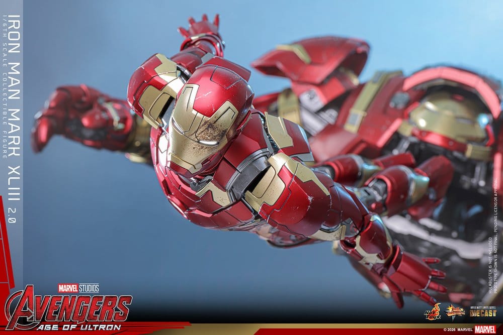 Avengers: Age of Ultron Movie Masterpiece Diecast Action Figure 1/6 Iron Man Mark XLIII (2.0) 32 cm - Hot Toys Action Figures