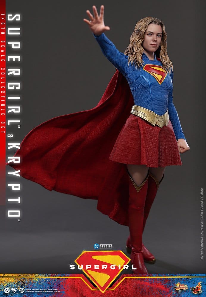 DC Comics Movie Masterpiece Action Figure Set Supergirl & Krypto 28 cm - Hot Toys Action Figures