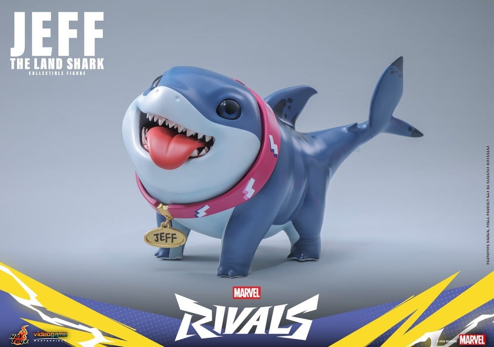 Marvel Rivals Videogame Masterpiece Series Action Figure Jeff the Land Shark 11 cm - Hot Toys Action Figures