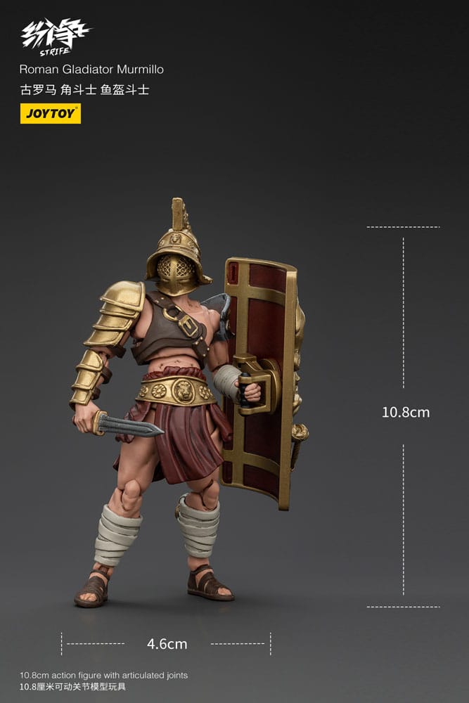 Strife Action Figure 1/18 Roman Gladiator Murmillo 11 cm - Joy Toy (CN) Action Figures
