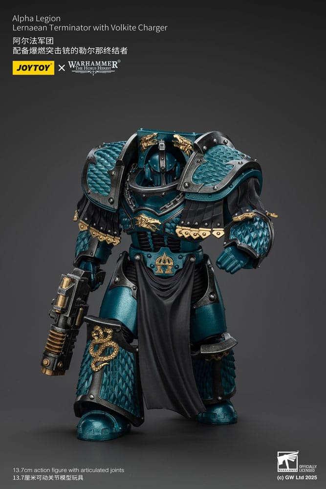 Warhammer The Horus Heresy Action Figure Alpha Legion Lernaean Terminator with Volkite Charger 20 cm