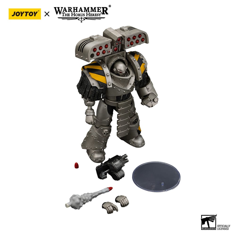 Warhammer The Horus Heresy Action Figure 1/18 lron Warriors Tyrant Siege Master Terminator with Rocket launcher 14 cm - Joy Toy Action Figures