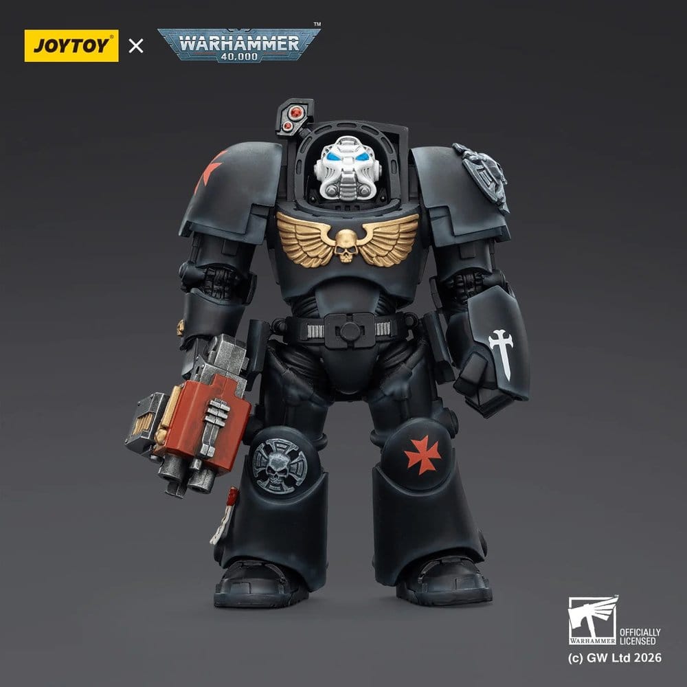 Warhammer 40,000 Action Figure Black Templars Terminator 2 with Power Fist and Storm Bolter