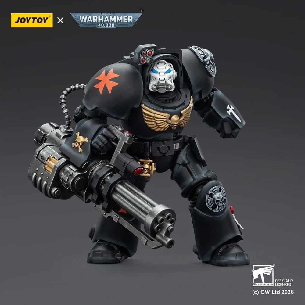 Warhammer 40,000 Action Figure Black Templars Terminator 3 with Power Fist and Storm Bolter 14 cm - Joy Toy Action Figures