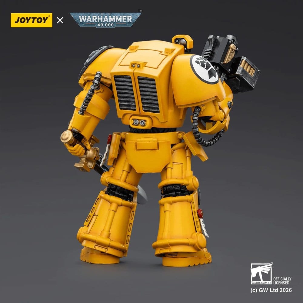 Warhammer 40,000 Action Figure Imperial Fists Terminator 1 with Power Sword and Storm Bolter