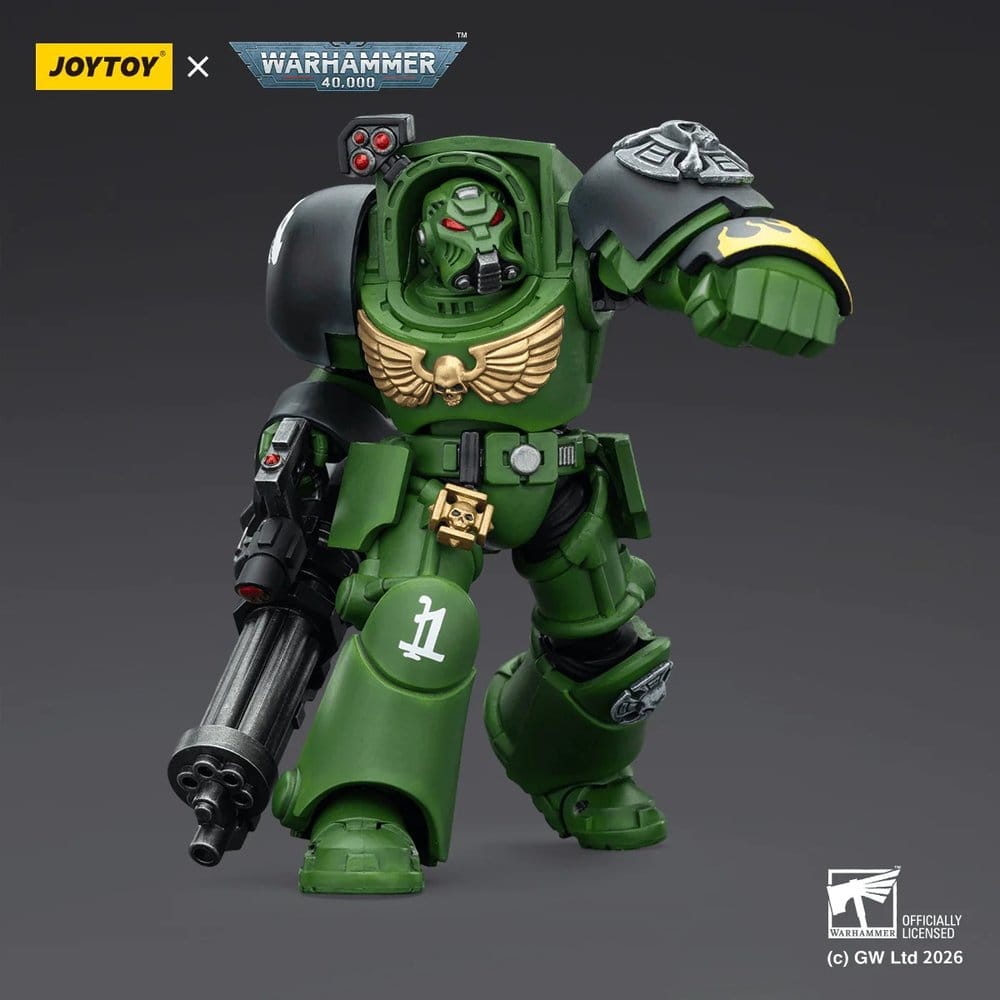 Warhammer 40,000 Action Figure Salamanders Terminator 3 with Power Fist and Assault Cannon 14 cm - Joy Toy Action Figures