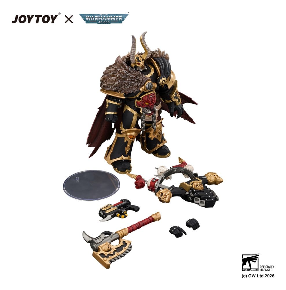 Warhammer Action Figure Black Legion Chaos Lord - Joy Toy Action Figures