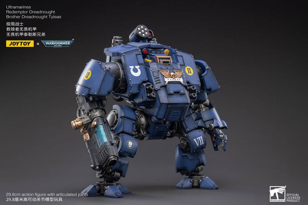 Warhammer 40,000 Action Figure 1/18 Ultramarines Redemptor Dreadnought Brother Dreadnought Tyleas 30 cm Reproduction - Joy Toy Action Figures