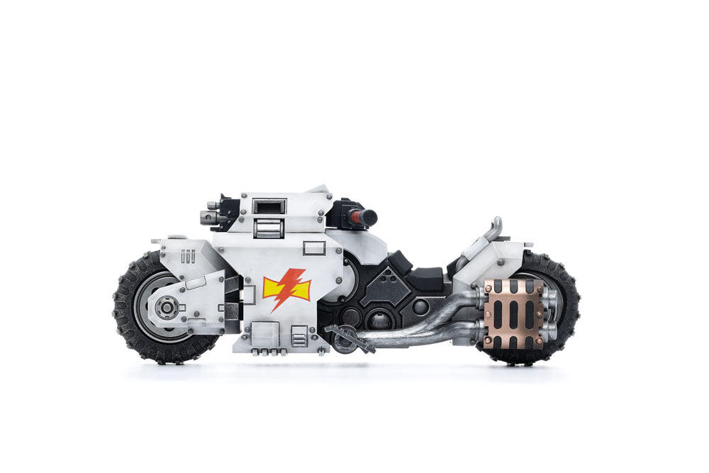 Warhammer 40k Vehicle 1/18 White Scars Raider-pattern Combat Bike 22 cm - Joy Toy Action Figures
