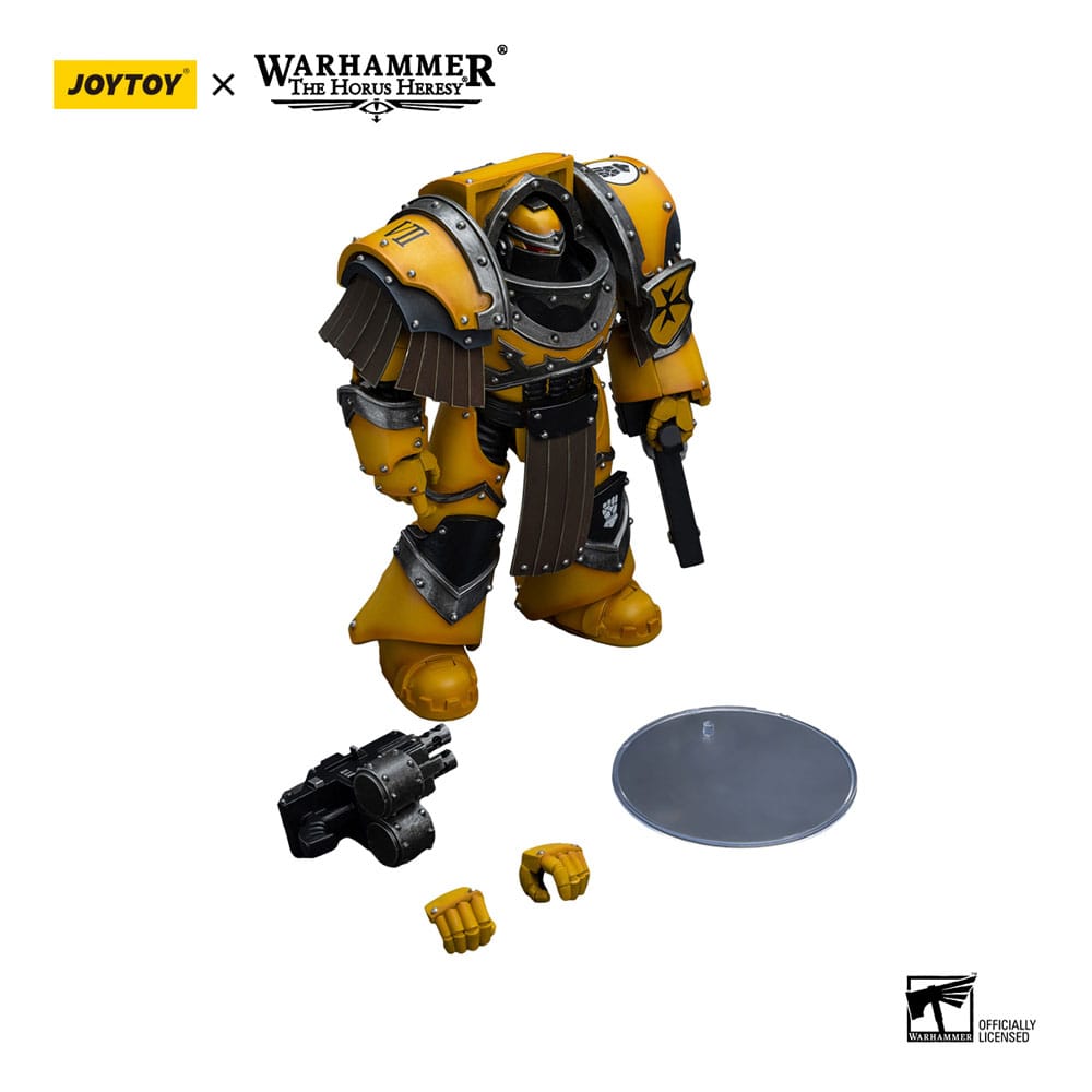 Warhammer The Horus Heresy Action Figure 1/18 Imperial Fists Legion Cataphractii Terminator Squad Legion Cataphractii with Chainfist 12 cm - Joy Toy (CN) Action Figures