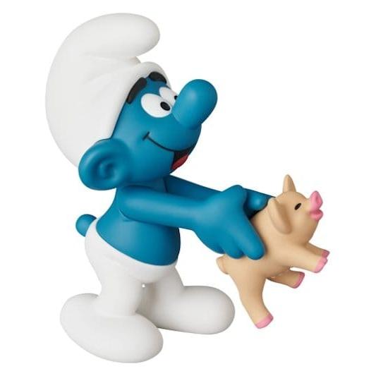 The Smurfs UDF Mini Figure Smurf with Pig 8 cm - Medicom Mini Figures