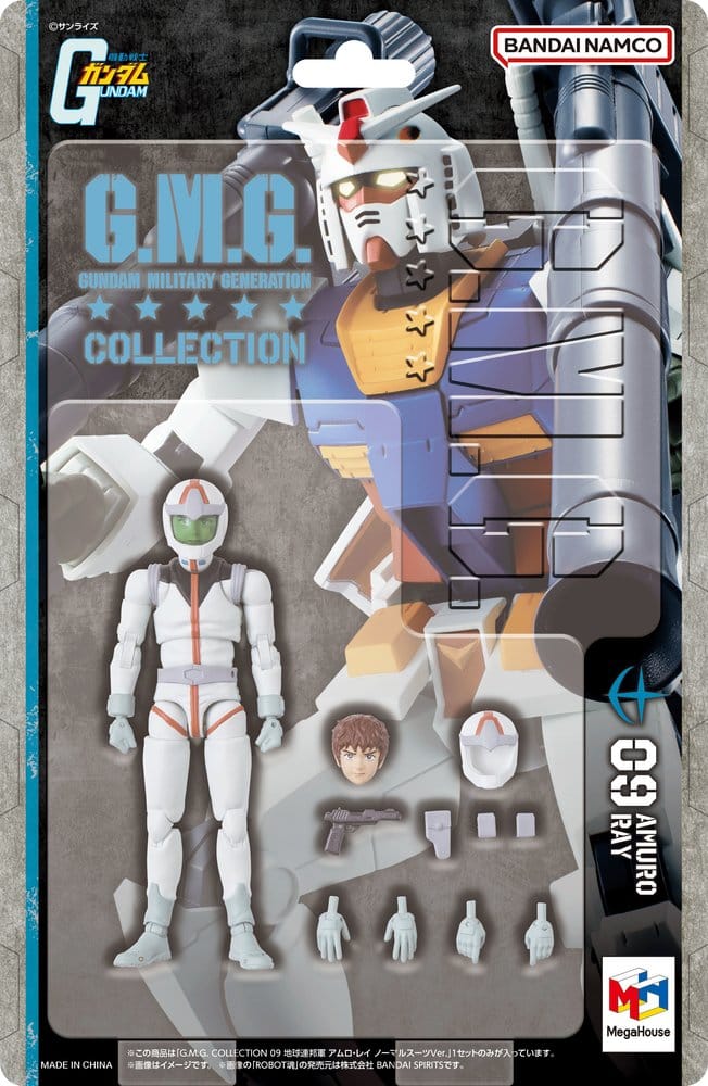 Mobile Suit Gundam G.M.G. Collection PVC Figure Earth Federation Amuro Ray Normal Suit Ver. (Repeat)