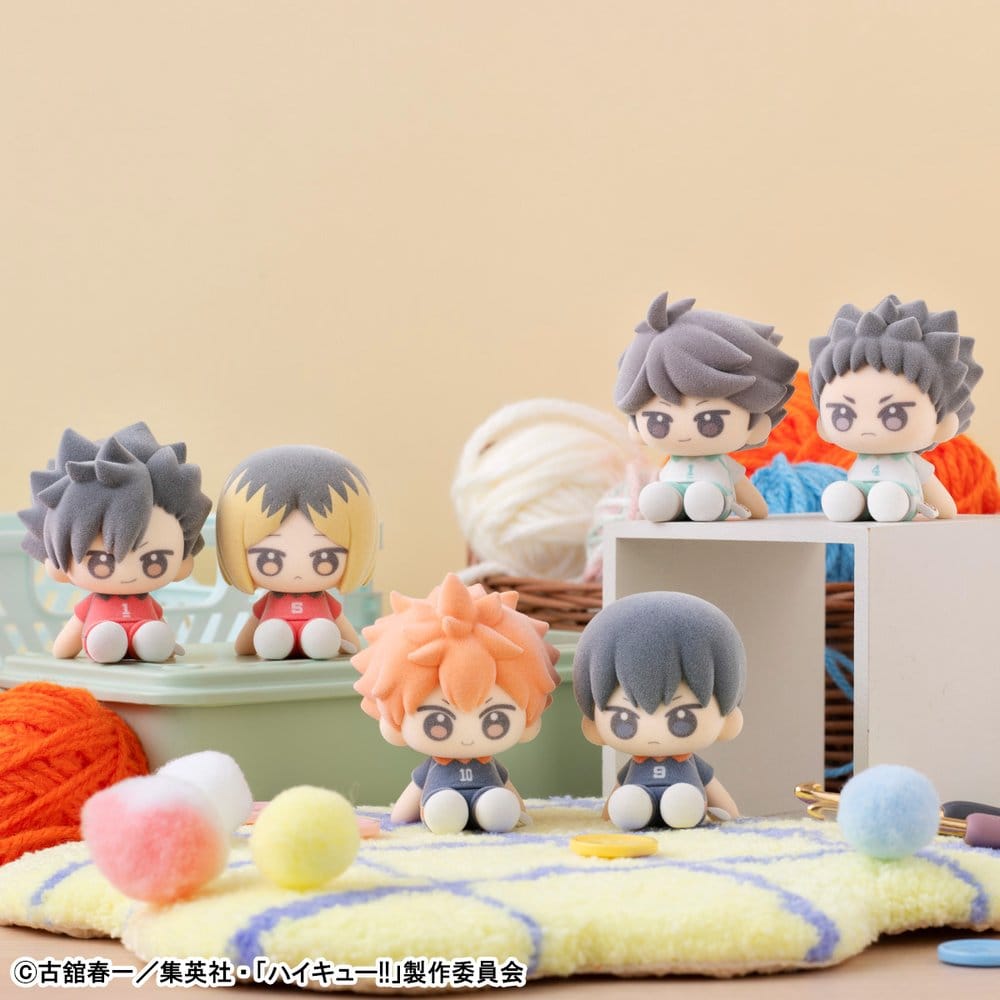 Haikyu!! Nuippo Mini Figures 6 cm Blind Box Display Box Qty 6 - Megahouse Plushes, Blind Boxes