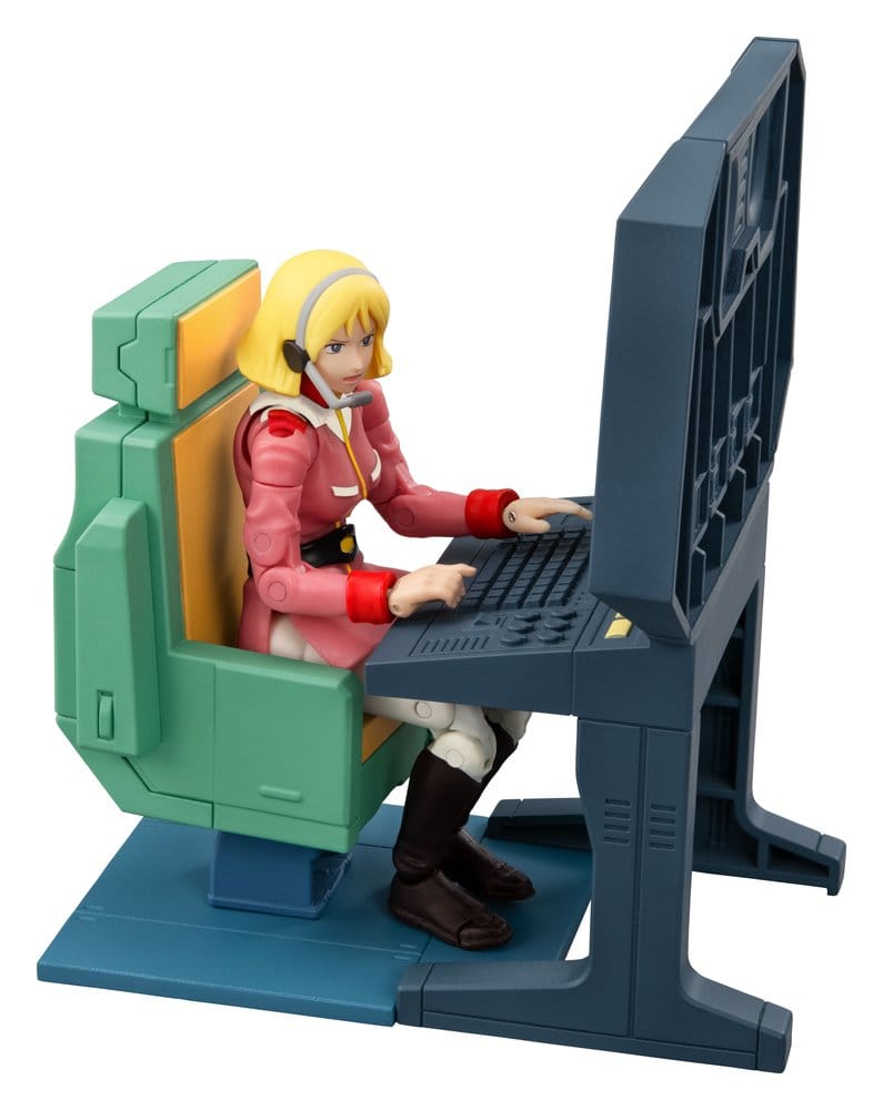 Mobile Suit Gundam G.M.G. Collection EX Diorama White Base Bridge Radio Operator Desk Set (with gift) - Megahouse Dioramas