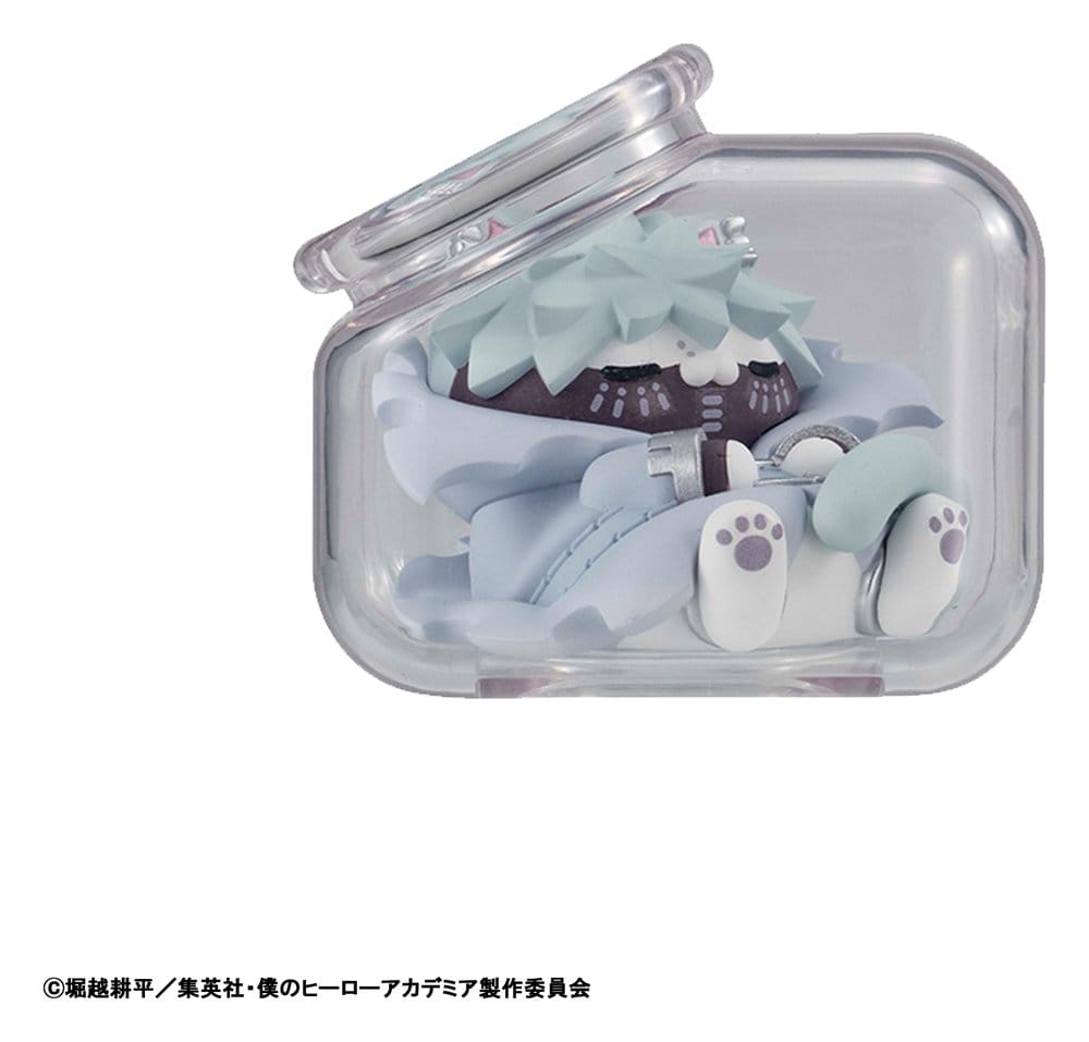 My Hero Academia Mega Cat Project Mini Figures Good Night Heroaca Cats Blind Box Display (8)
