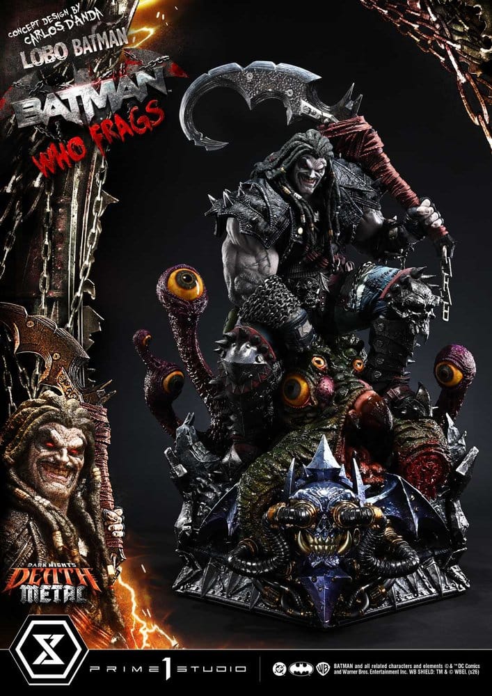 Dark Nights: Death Metal Museum Masterline Statue 1/3 Lobo Batman: Batman Who Frags Deluxe Bonus Version 81 cm