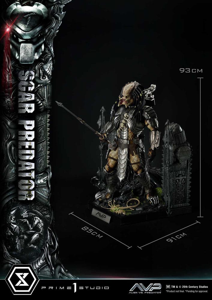 The Alien vs. Predator Museum Masterline Series Statue 1/3 Scar Predator Deluxe Bonus Version 93 cm - Prime 1 Studio Statues