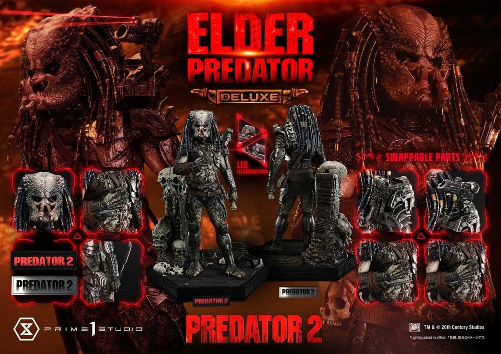 Predator 2 (Film) Museum Masterline Statue 1/3 Elder Predator Deluxe Version