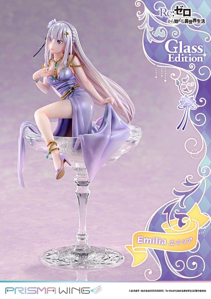 Re:Zero Prisma Wing Statue 1/7 Emilia Glass Edition - Prime 1 Studio Statues