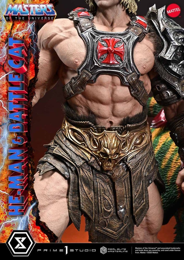 Masters of the Universe Real Elite Masterline Series Statue 1/4 He-Man & Battle Cat 86 cm - Prime 1 Studio Statues