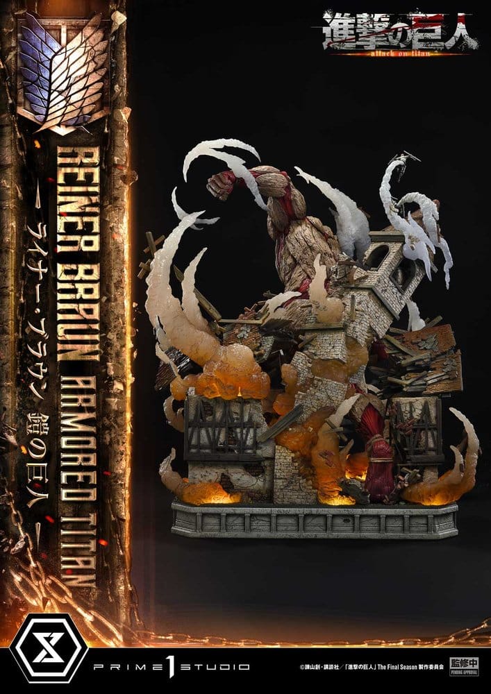 Attack on Titan (TV animation) Ultimate Diorama Masterline Statue Reiner Braun Armored Titan 75 cm - Prime 1 Studio Statues & Busts