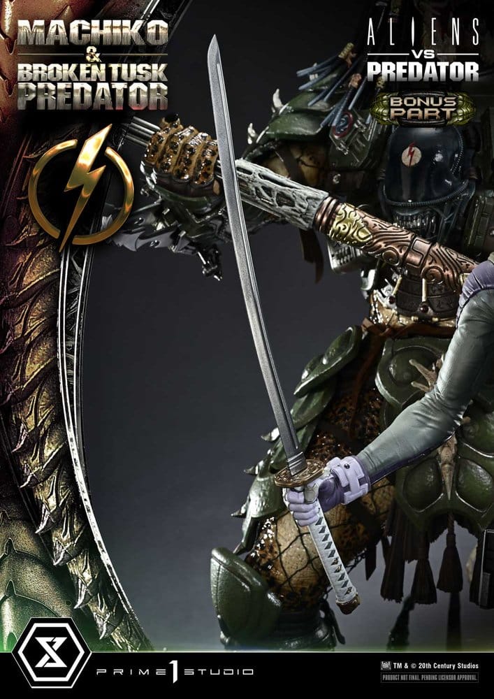 Aliens vs. Predator (Comic) Ultimate Premium Masterline Statue 1/4 Machiko & Broken Tusk Predator DX Bonus Version 84 cm - Prime 1 Studio Statues