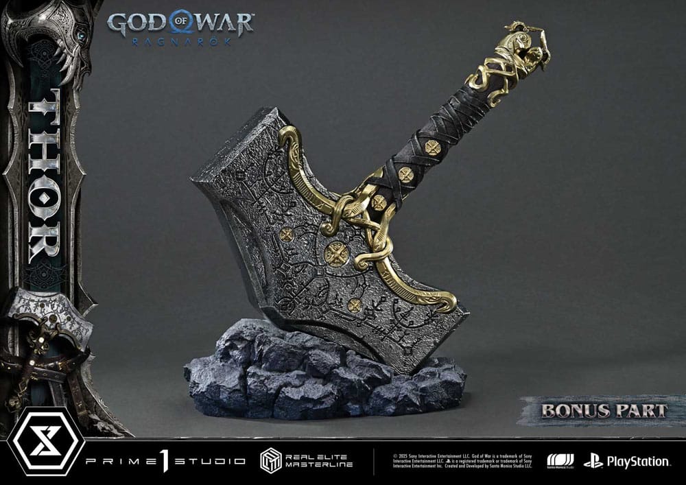 God of War: Ragnarök Real Elite Masterline Series Statue 1/3 Thor Deluxe Bonus Version 105 cm - Prime 1 Studio Statues & Busts