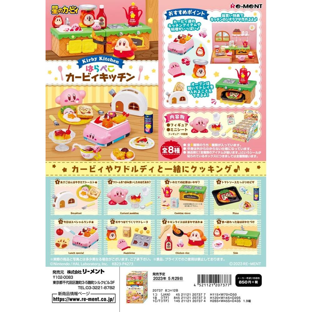Kirby Mini Figures Kirby Kitchen Display (8) - Re-Ment Blind Boxes