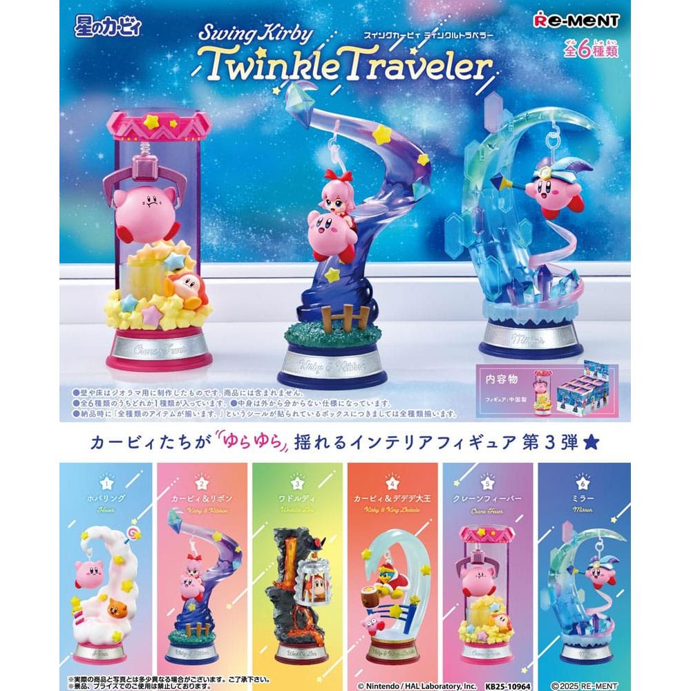 Kirby Mini Figures 6 cm Swing Kirby Twinkle Traveler 6 (Reissue)