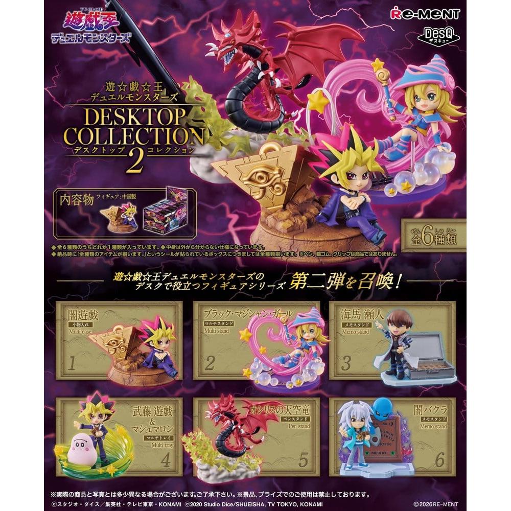 Yu-Gi-Oh! Mini Figures Desktop Collection 2 Blind Box Display Box Qty 6 - Re-Ment Blind Boxes