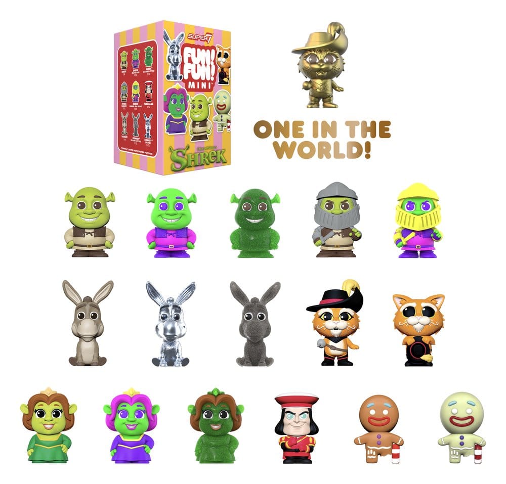 Shrek Fun! Fun! Mini Figures Wave 01 Blind Box Display Box Qty 9